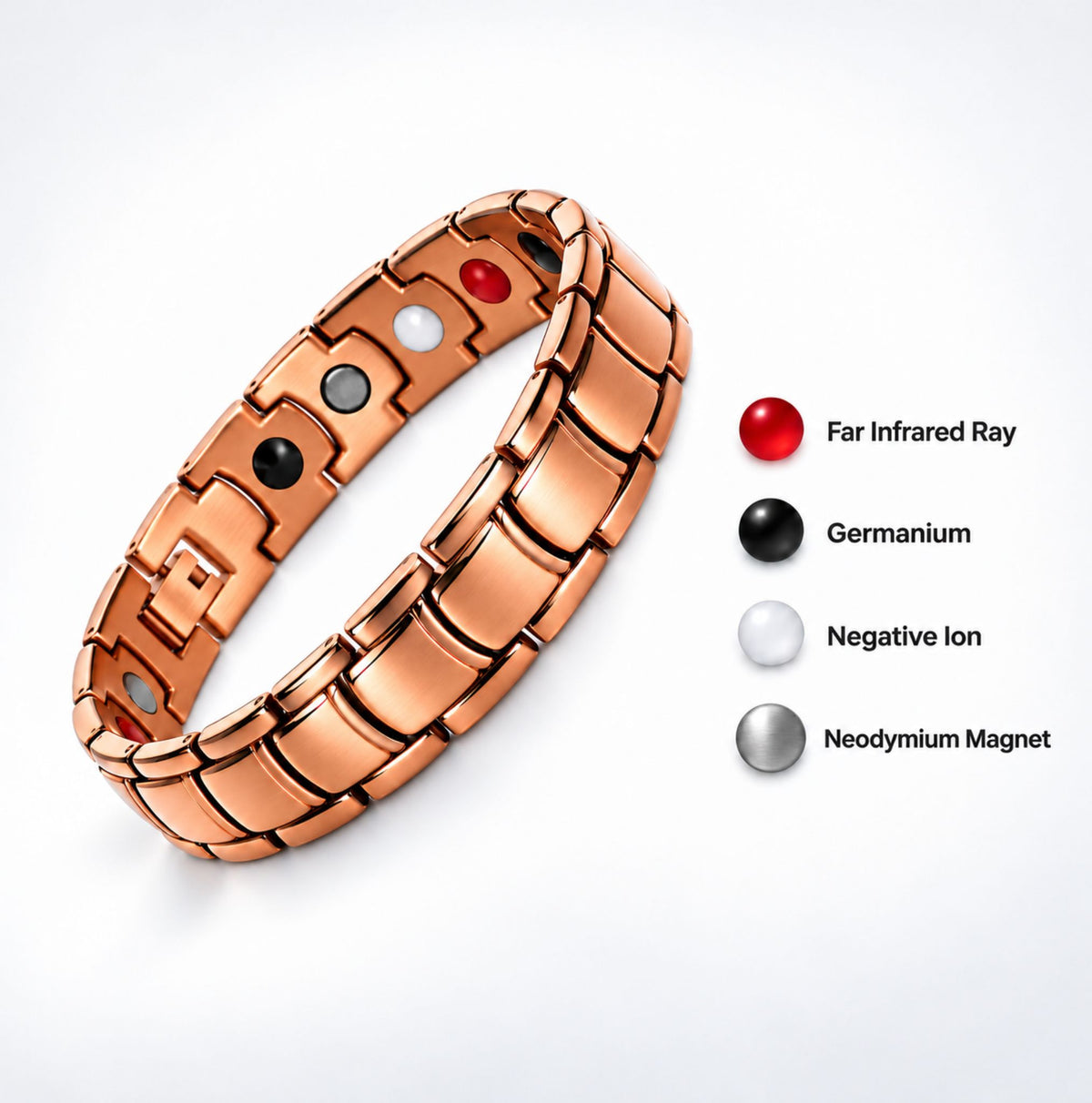 ETHERION Energy Bracelet Copper – 5-in-1 Pure Copper Energy Bracelet