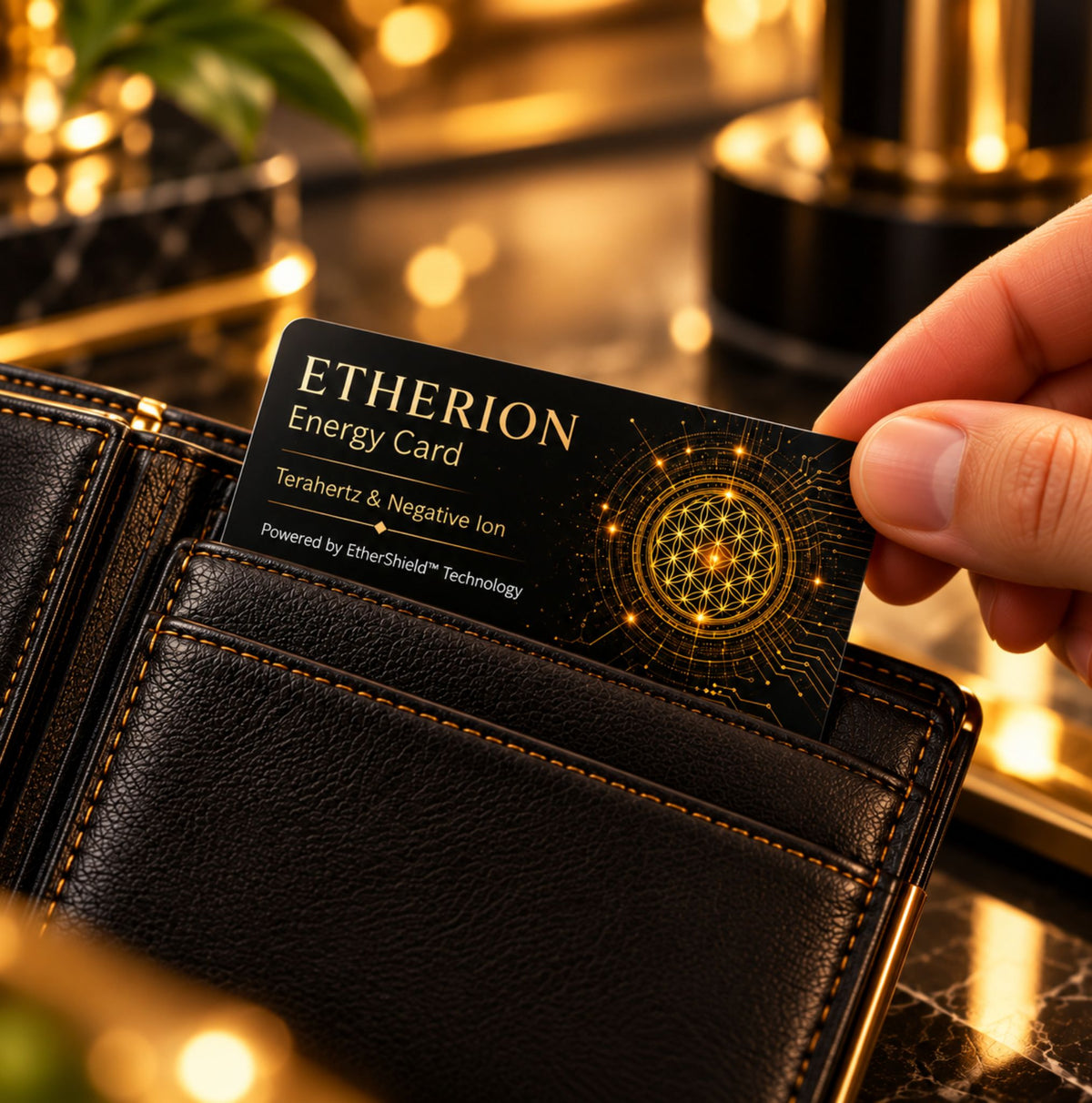 ETHERION Energy Card – Terahertz, FIR & Negative Ion